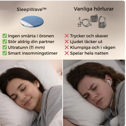 SleepWave™ Din privata ljudvärld under kudden 🌙